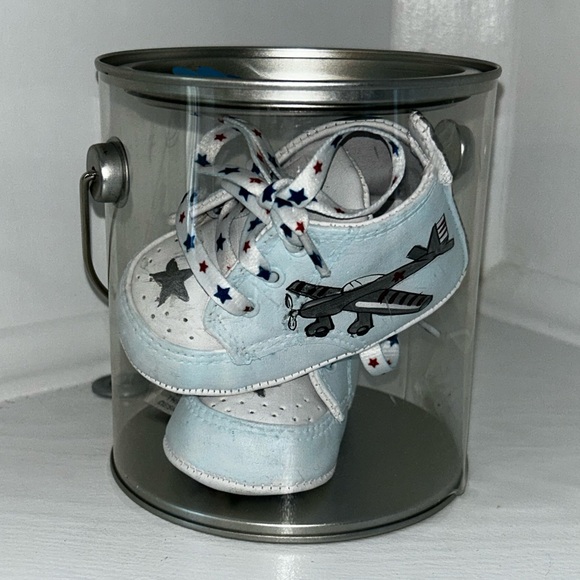 Lil Tootsie’s baby shoes ACE airplane pilot size 2 fits 3-6 months NEW - Picture 6 of 8